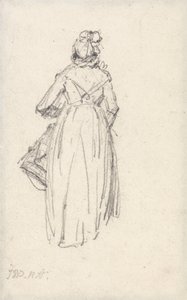 Woman Standing, Seen from the Back